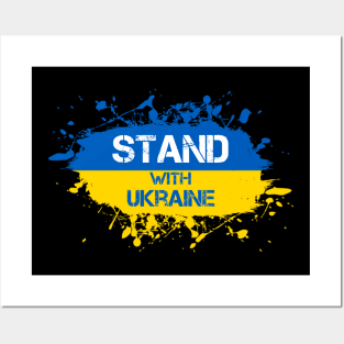 I Stand With Ukraine Splash New Posters and Art